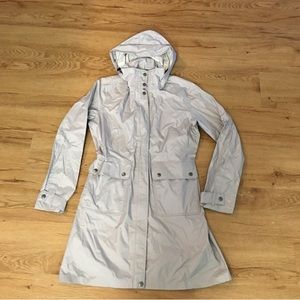 Patagonia Light Gray Hooded Jacket